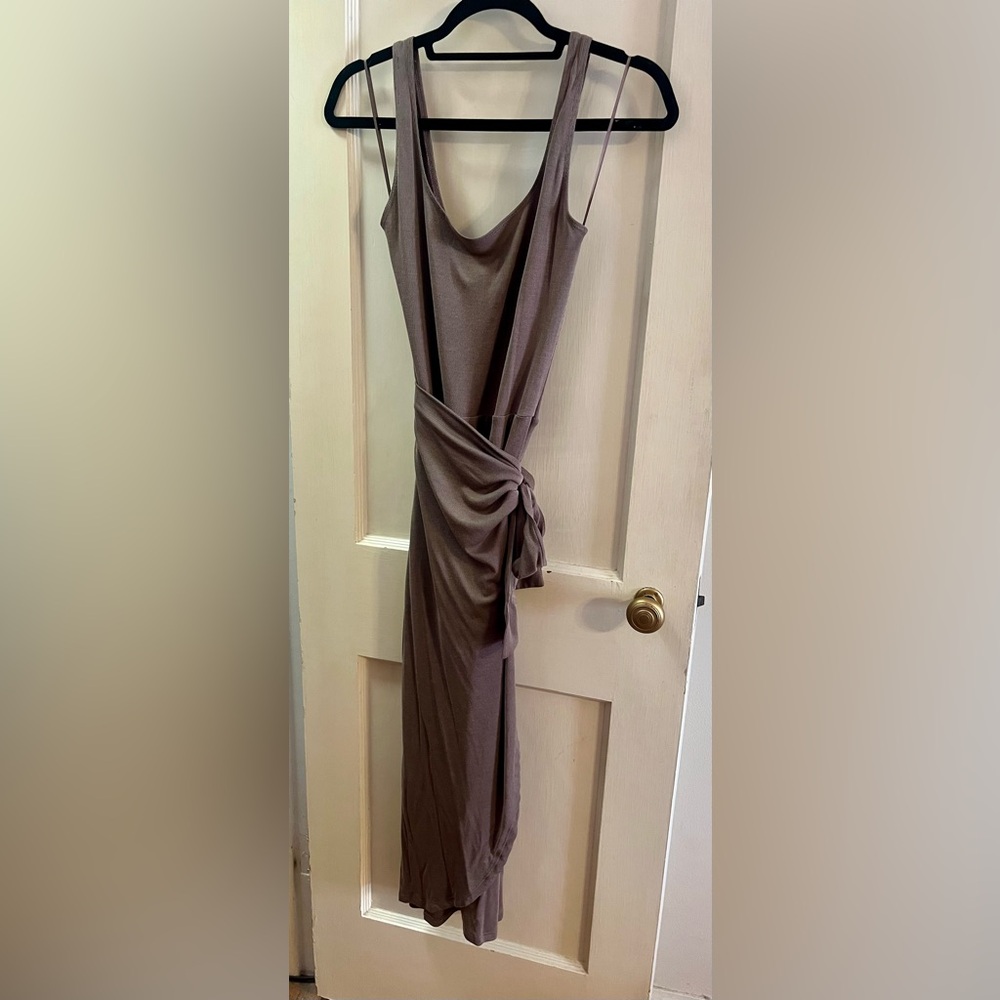 NWT Elegant Brown Maxi Dress